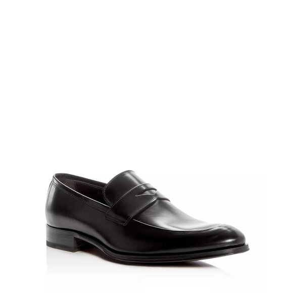 To Boot New York Black Leather Loafers By Adam Derrick Size 13 Made In Italy
